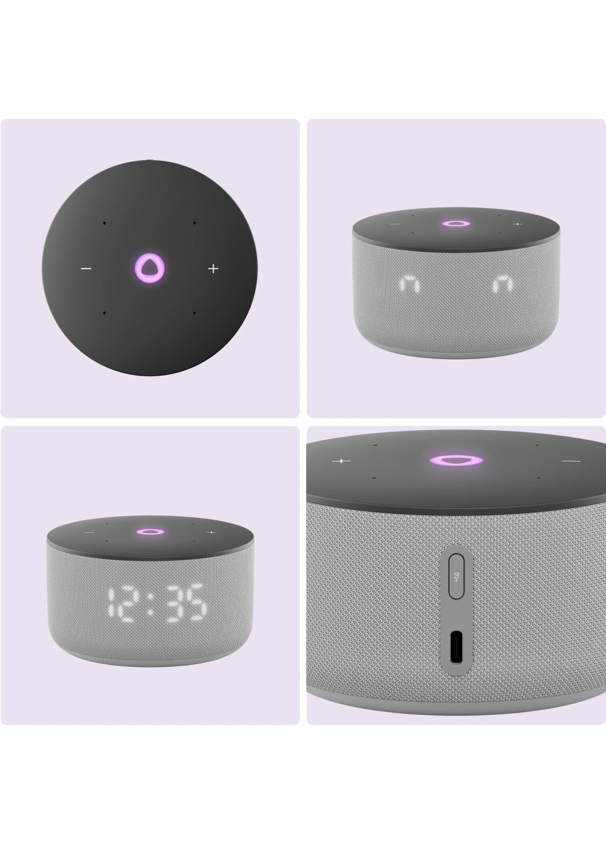 Picture of Smart Speaker Yandex Station Mini 3 (Grey) YNDX-00027