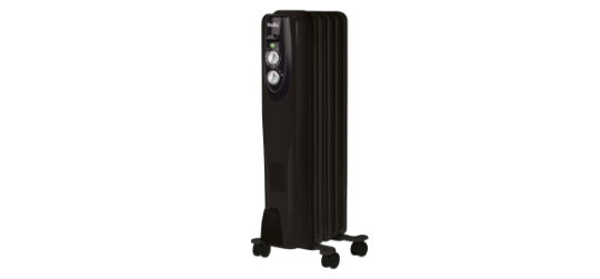 Յուղային տաքացուցիչ Ballu Classic black BOH/CL-05BRN 1000 (5 բաժին) - ի նկար