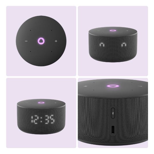 Խելացի բարձրախոս Yandex Station Mini 3 ժամացույցով (Black) YNDX-00027 - ի նկար