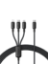 Մալուխ OS-Baseus Silky One-for-Three Fast Charging Cable USB-C to M+L+C 100W 1.5m Cosmic Black P10377706123-00 - ի նկար