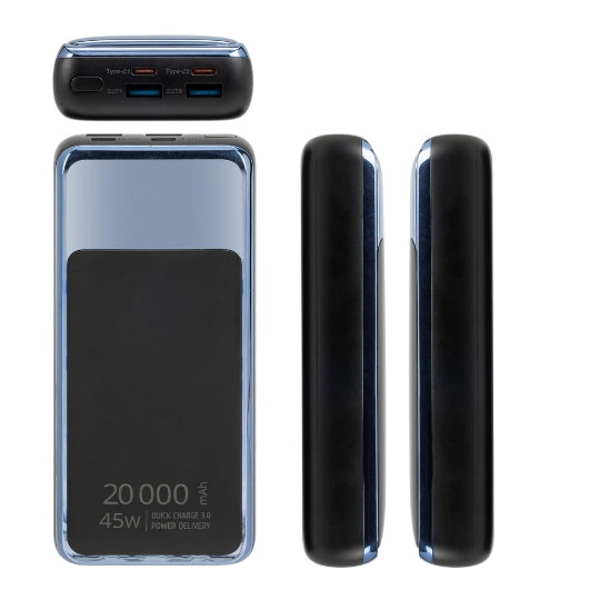 Սնուցման աղբյուր Power Bank Rivacase VA1075 (20000 mAh) Black - ի նկար