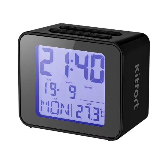 Ժամացույց ջերմաչափով KitFort KT-3303-1 սև - ի նկար