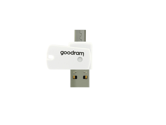 Քարտ կարդացող սարք Card reader GOODRAM AO20-MW01R11 OTG microCARD WHITE - ի նկար