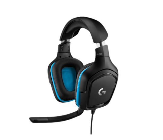 Ականջակալ Logitech Headset G432 Black/Blue - ի նկար