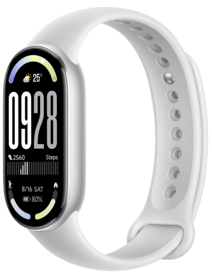 ՍՄԱՐԹ ԺԱՄԱՑՈՒՅՑ ԱՌԱՆՑ SIM ՔԱՐՏԻ Xiaomi Smart Band 10 (Glacier Silver) (M2459B1) BHR07PSGL  - ի նկար